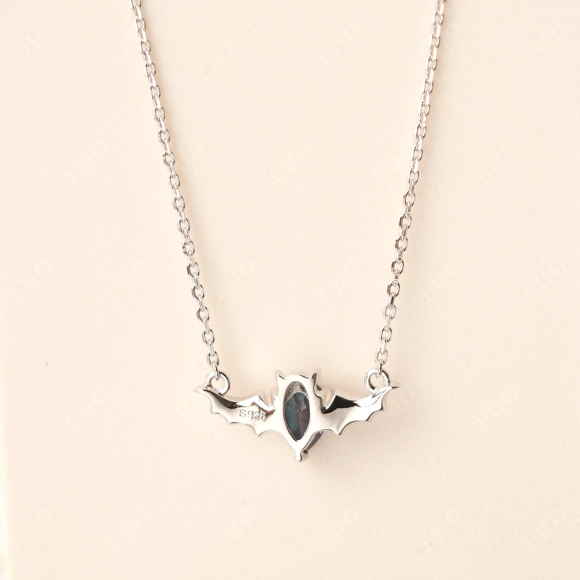 Alexandrite Bat Necklace Pendant - Image 12