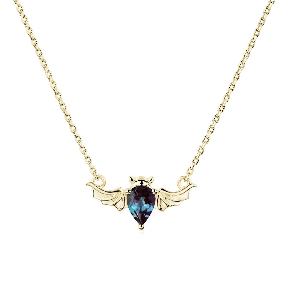 Alexandrite Bat Necklace Pendant - Image 7