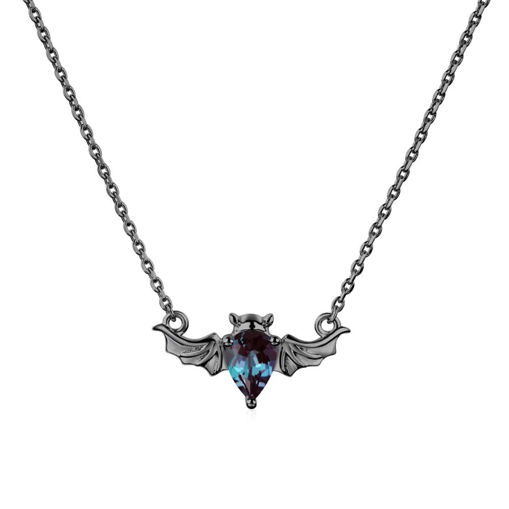 Alexandrite Bat Necklace Pendant - Image 8