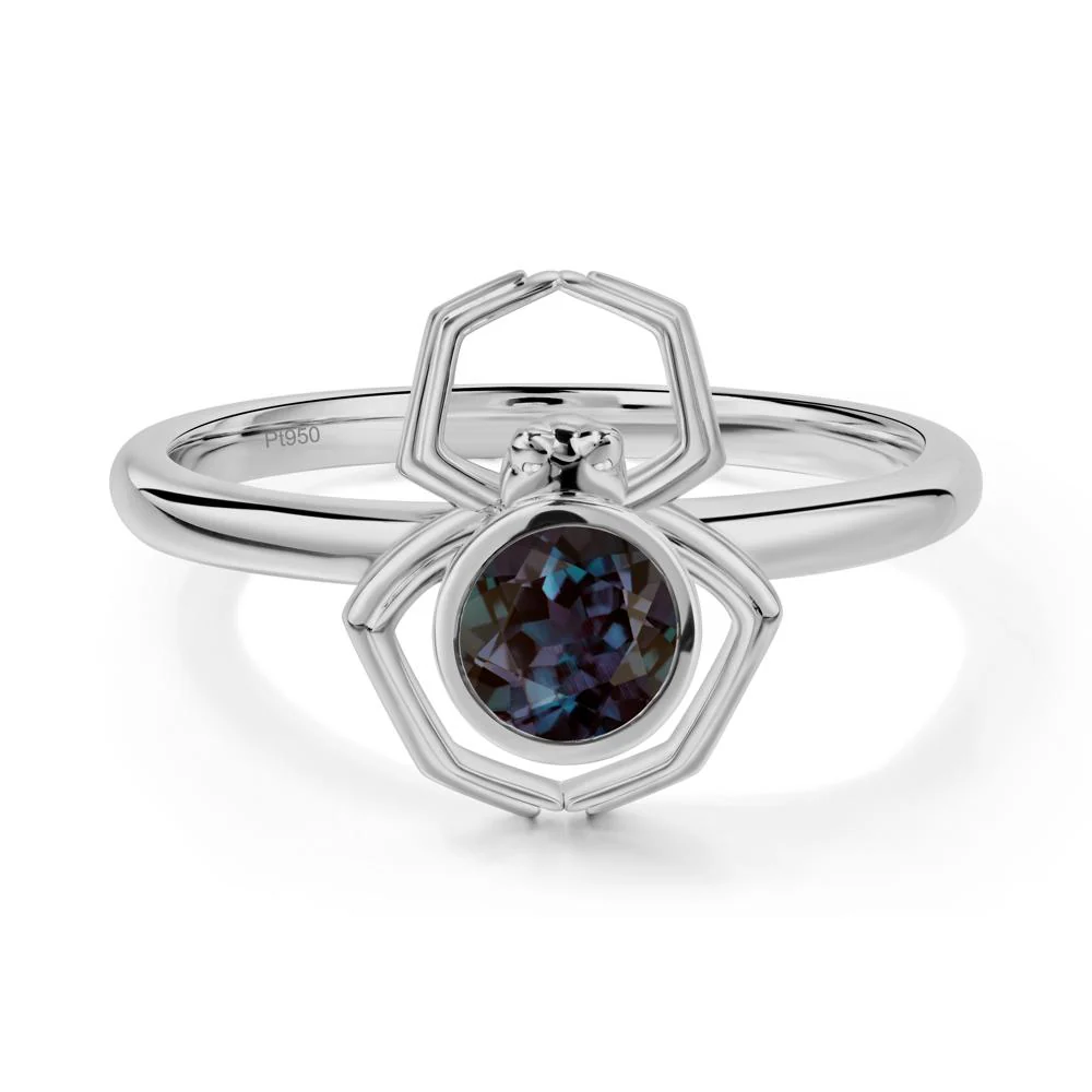 Alexandrite Bezel Set Spider Ring - Image 2