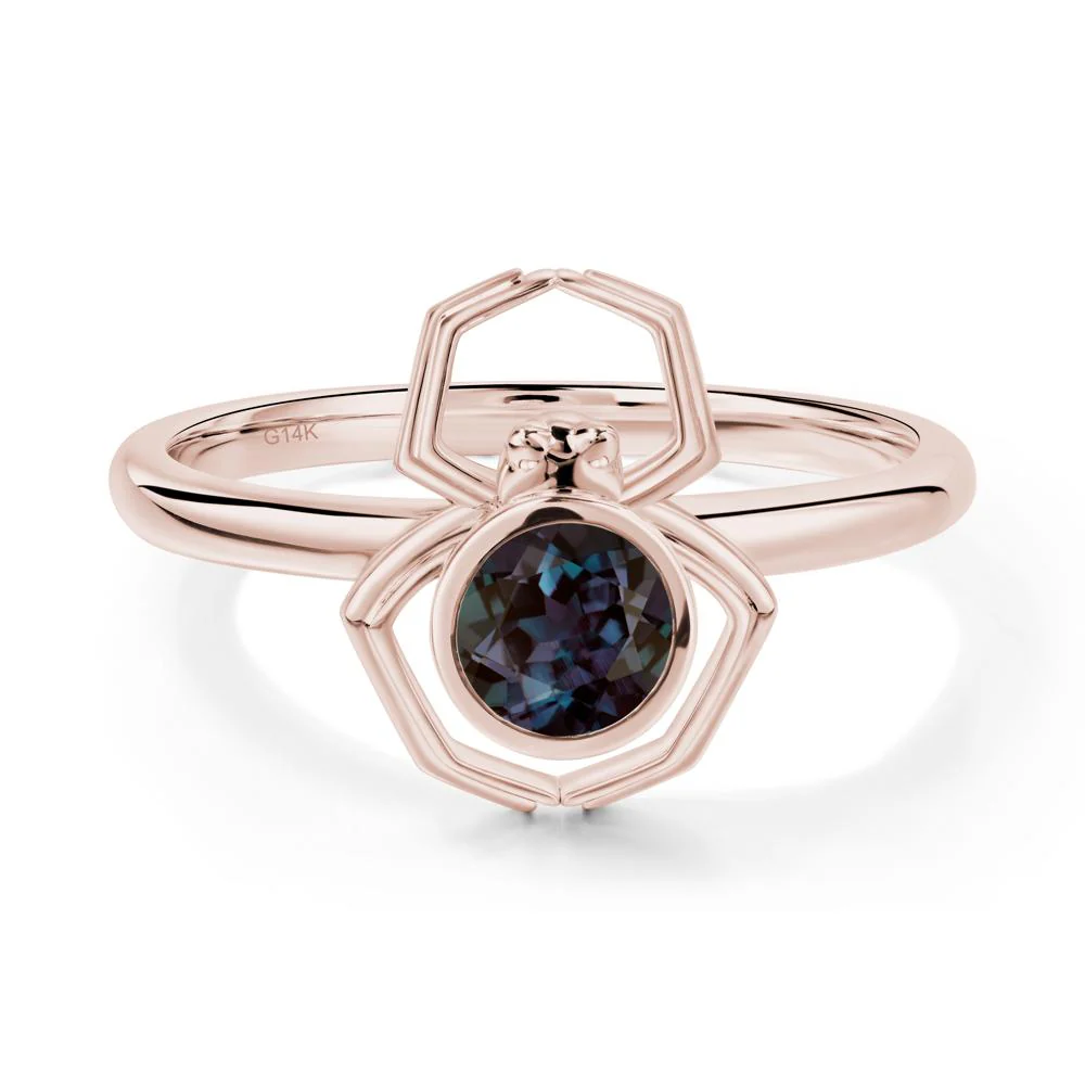 Alexandrite Bezel Set Spider Ring - Image 6
