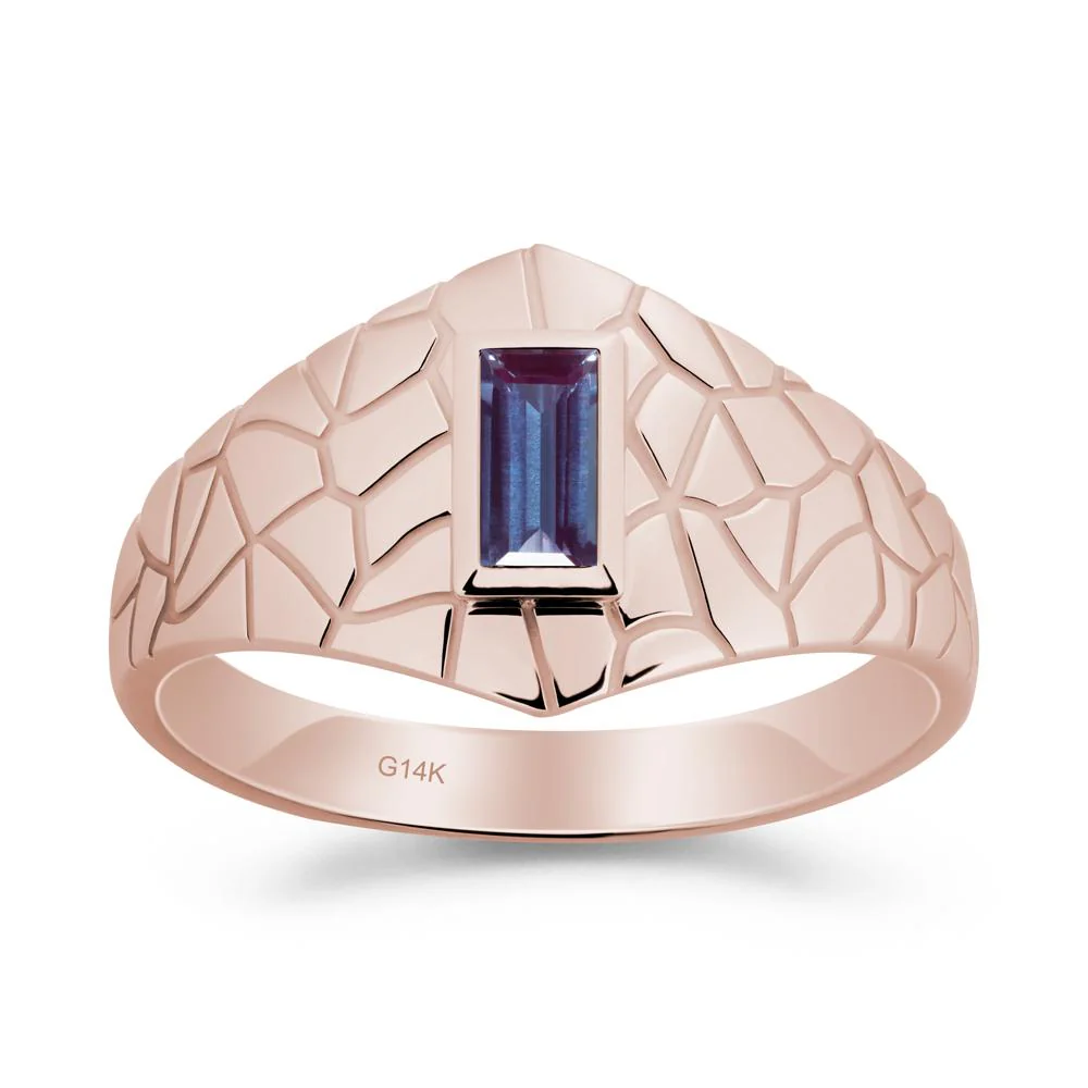 Alexandrite Cracked Texture Ring - Image 6