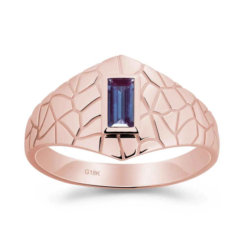 Alexandrite Cracked Texture Ring - Image 8