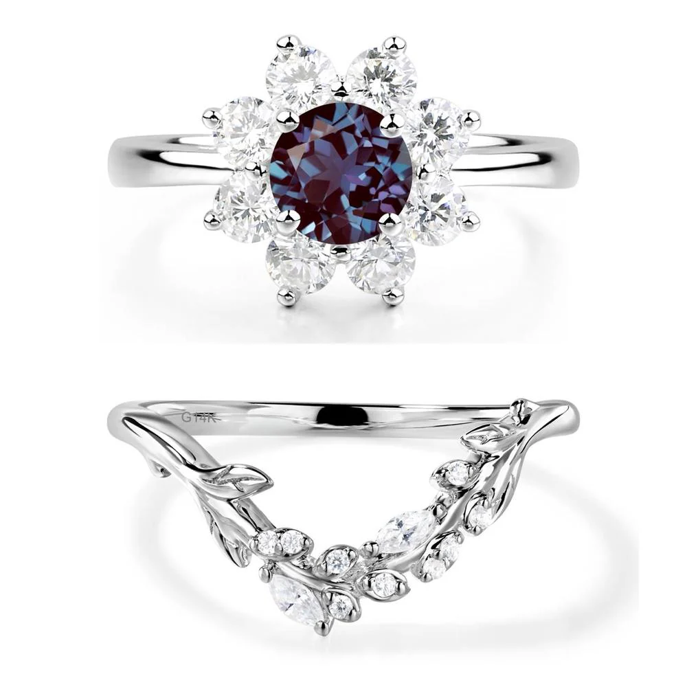 Alexandrite Sunburst Engagement Ring - Image 13