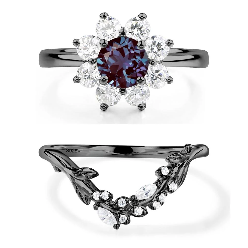 Alexandrite Sunburst Engagement Ring - Image 23