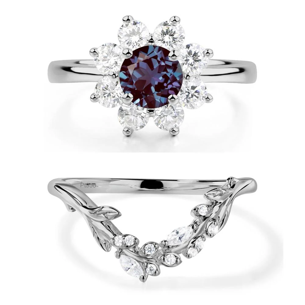 Alexandrite Sunburst Engagement Ring - Image 25