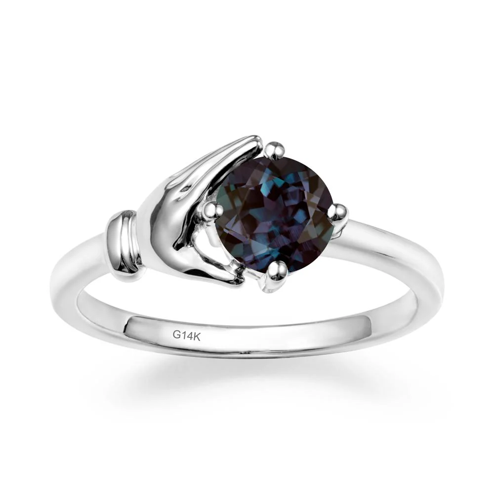 Alexandrite Hand Shaped Ring - Image 3