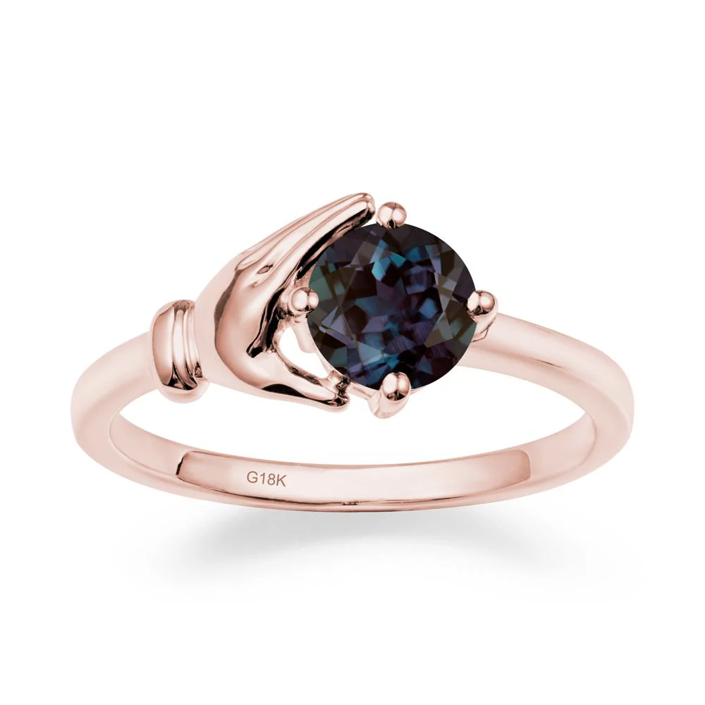 Alexandrite Hand Shaped Ring - Image 5