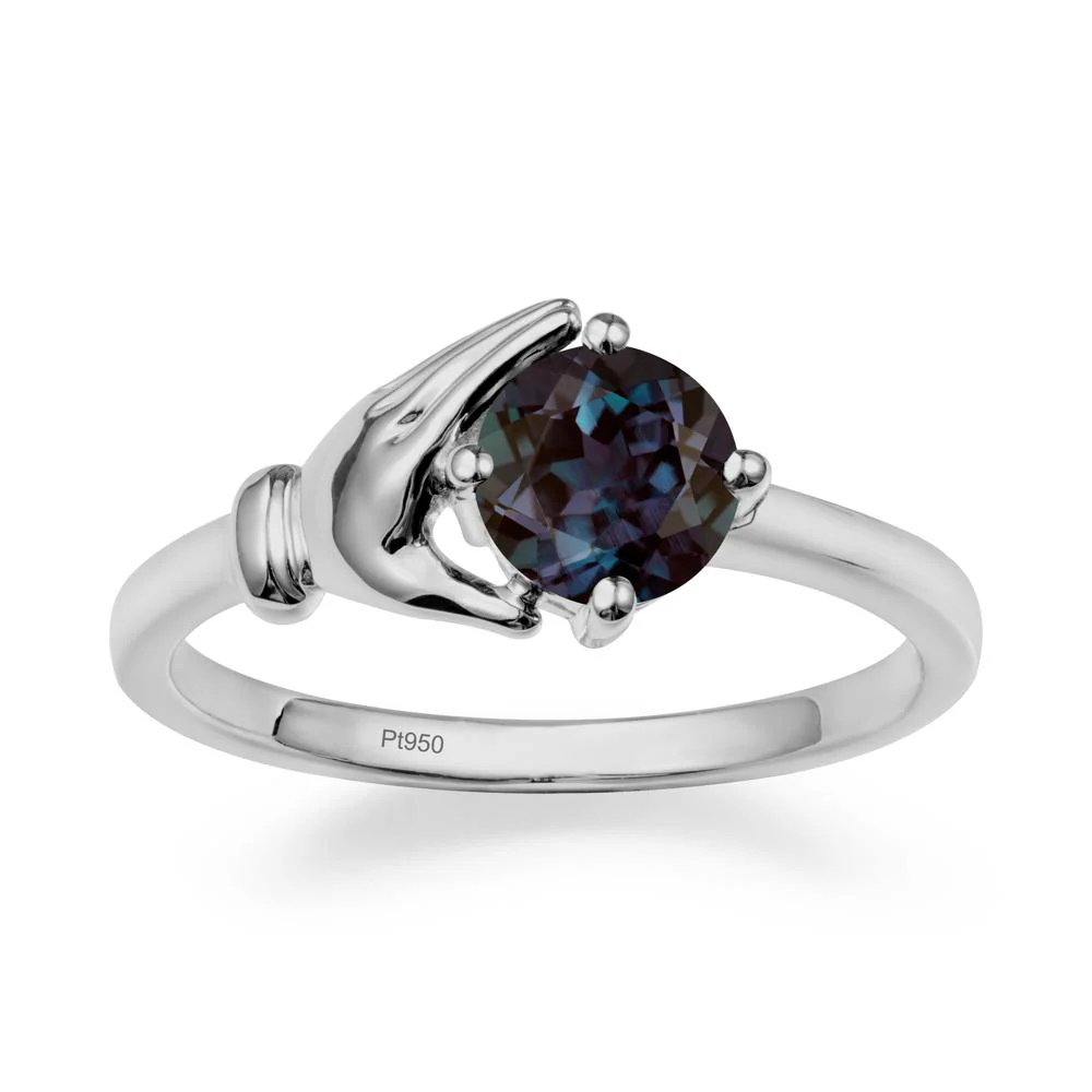 Alexandrite Hand Shaped Ring - Image 8