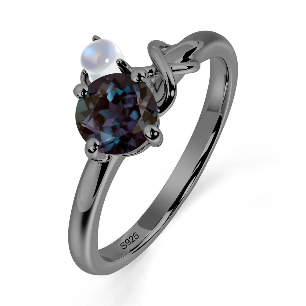 Alexandrite Infinity Symbol Ring