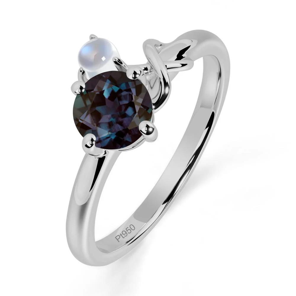 Alexandrite Infinity Symbol Ring - Image 3
