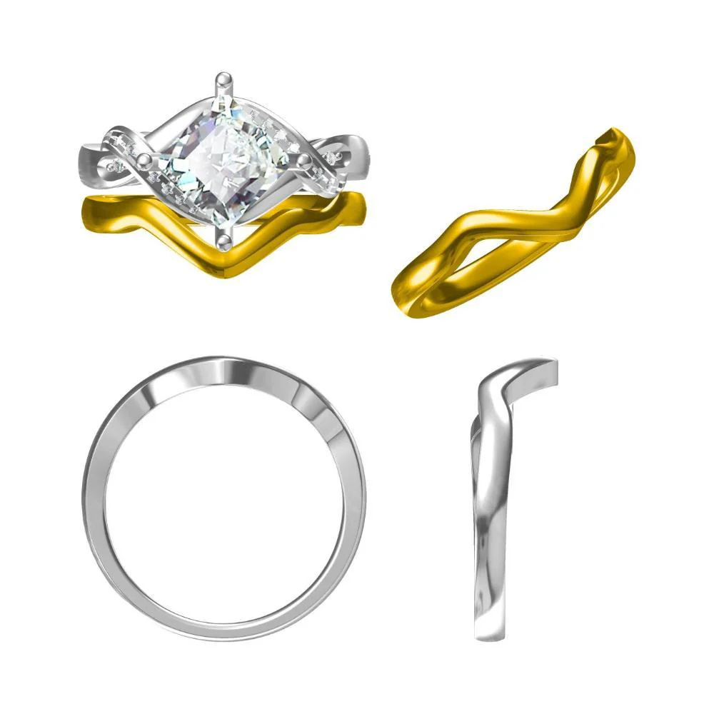 Alexandrite Kite Set Square Cut Ring - Image 10