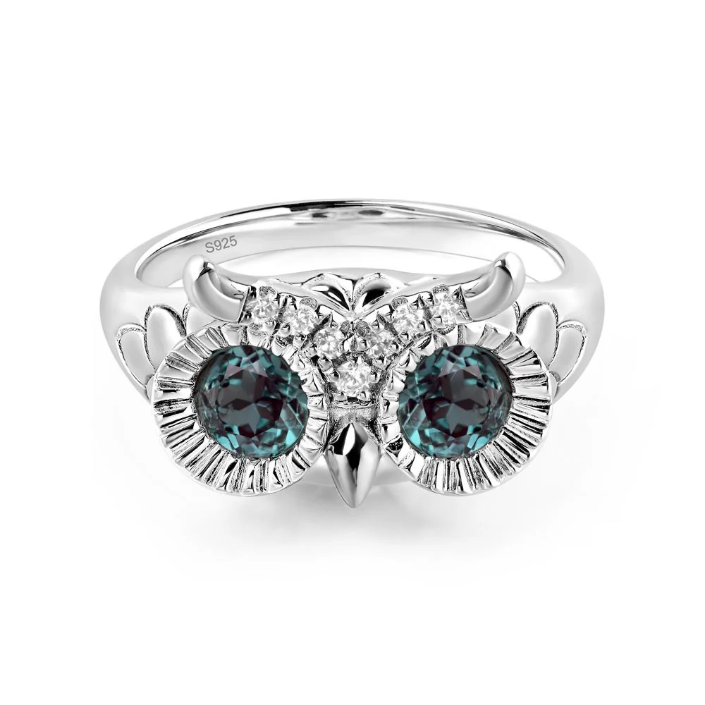 Alexandrite Owl Ring - Image 2