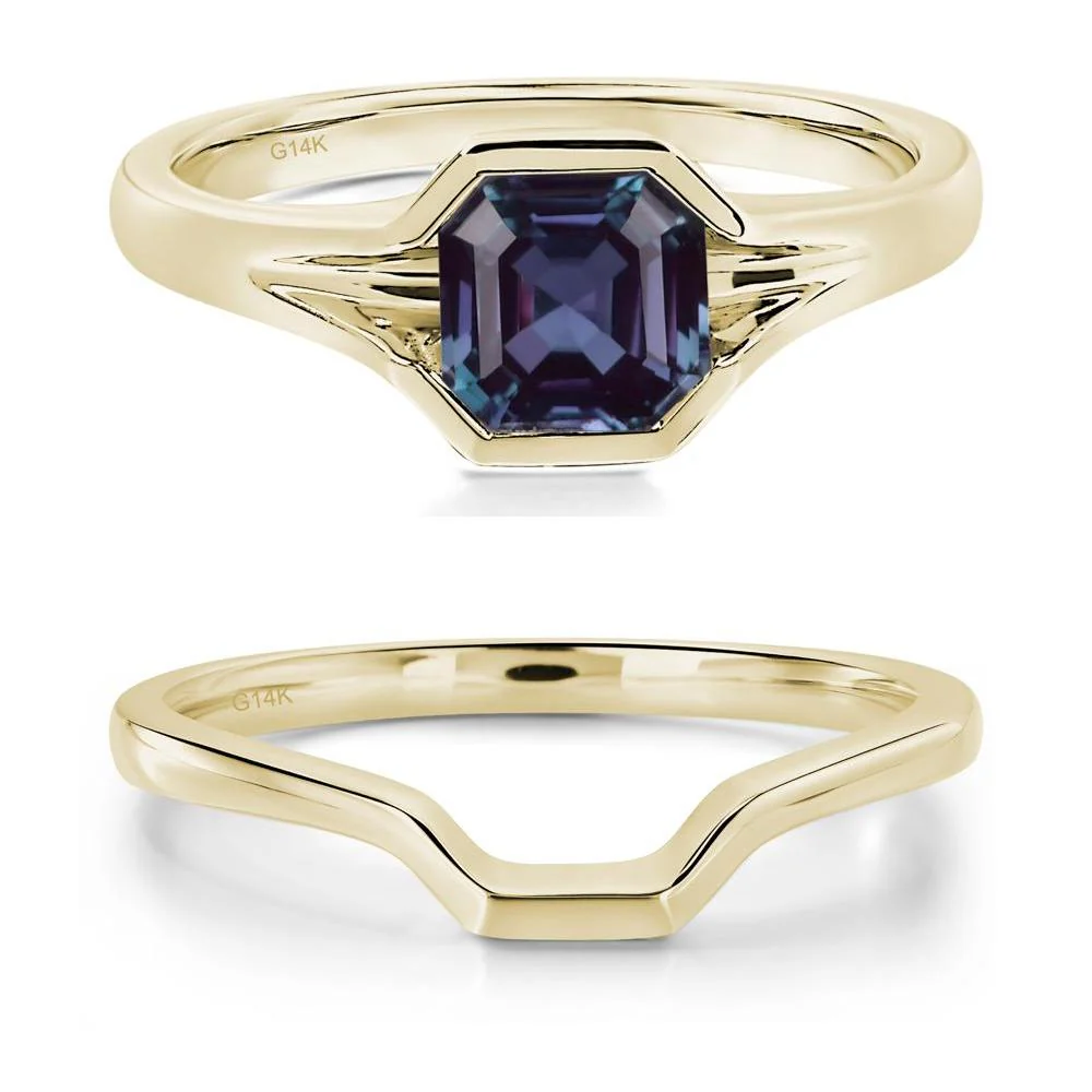 Asscher Cut Alexandrite Ring - Image 15