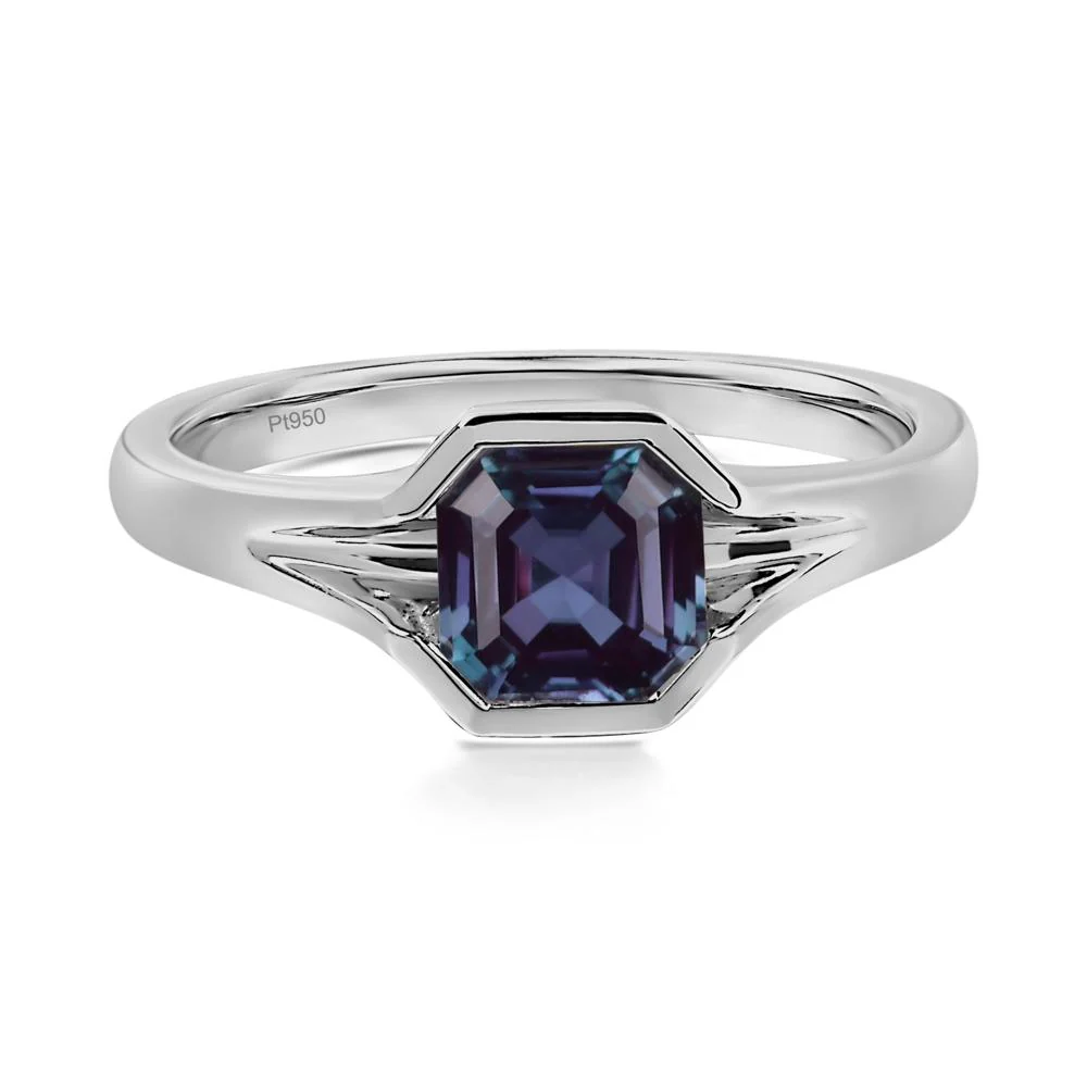Asscher Cut Alexandrite Ring - Image 9