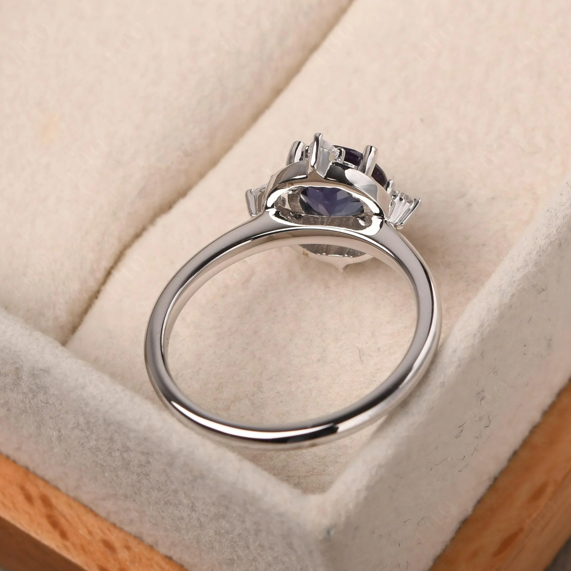 Alexandrite North Star Engagement Ring - Image 12