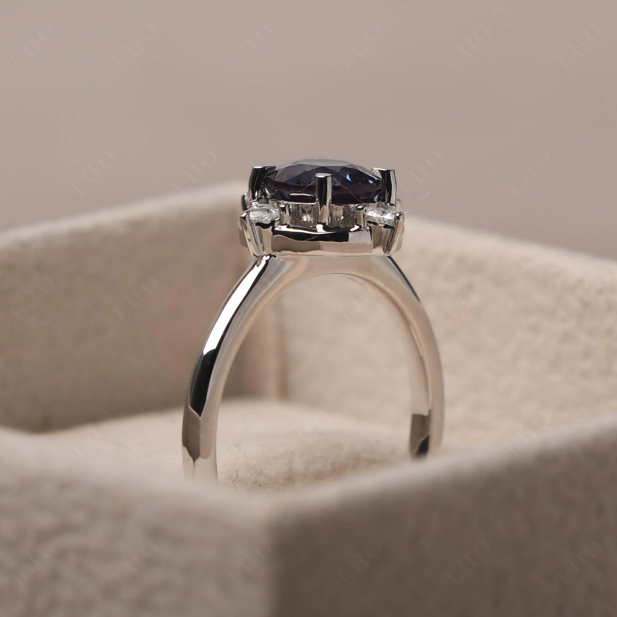 Alexandrite North Star Engagement Ring - Image 14