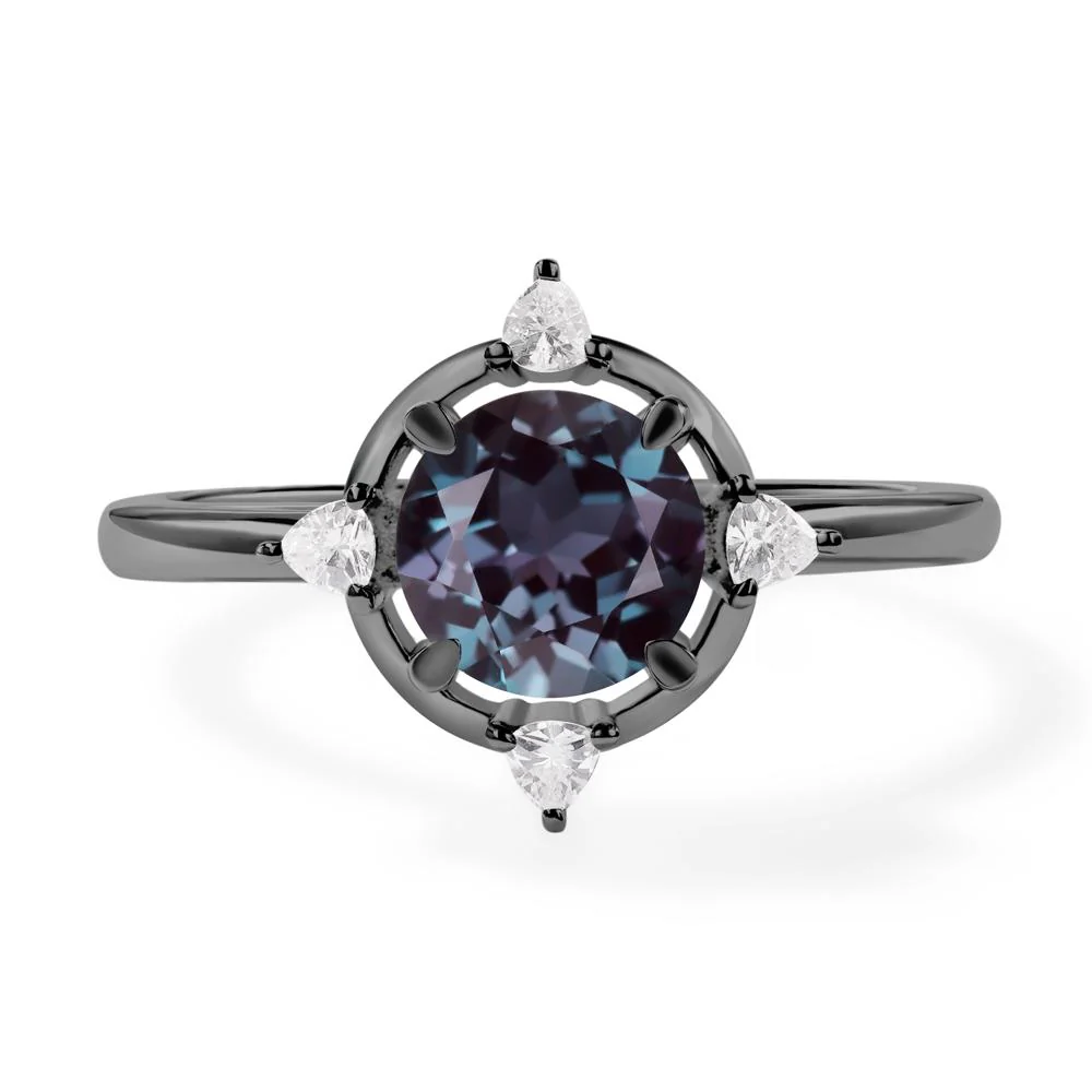 Alexandrite North Star Engagement Ring - Image 3
