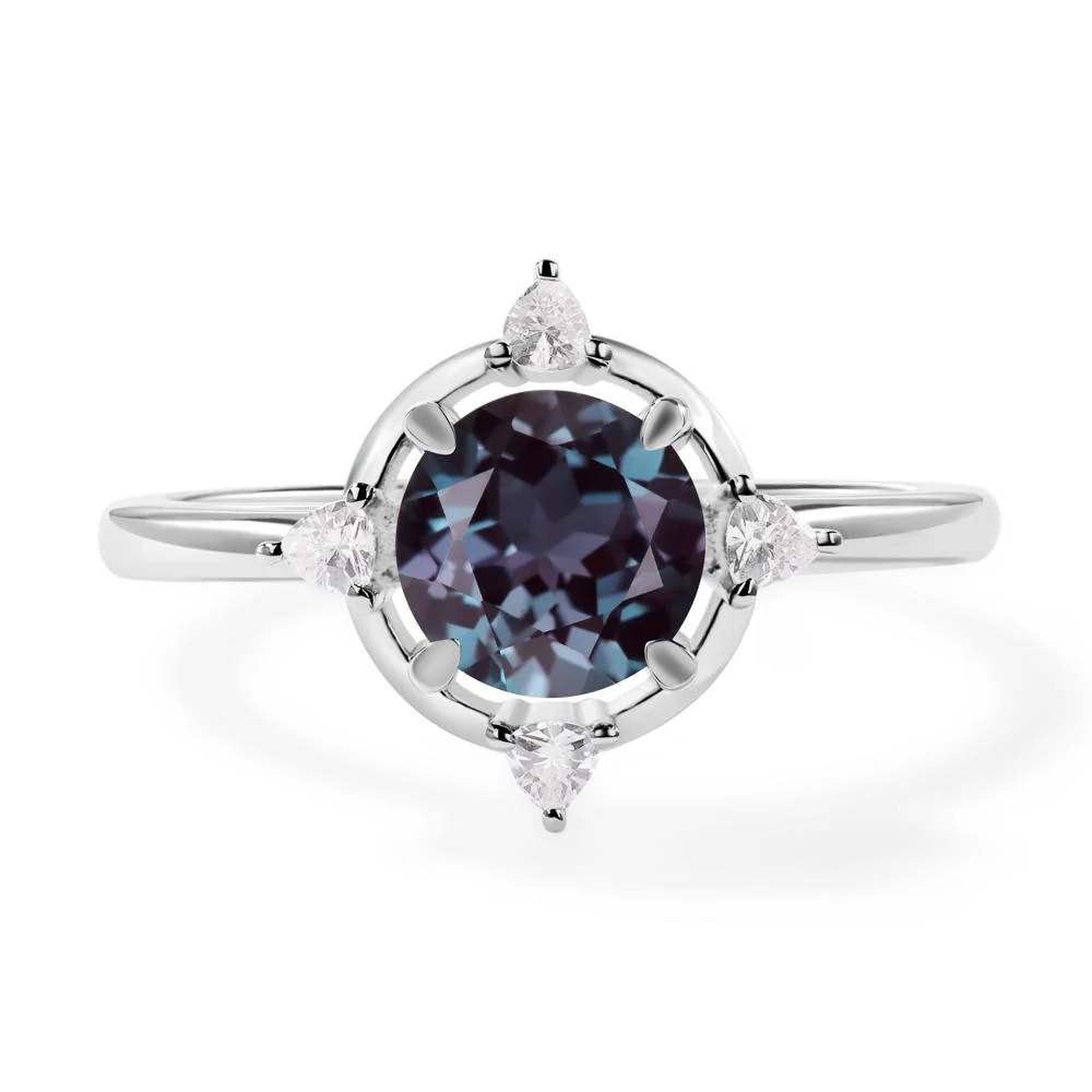 Alexandrite North Star Engagement Ring - Image 4