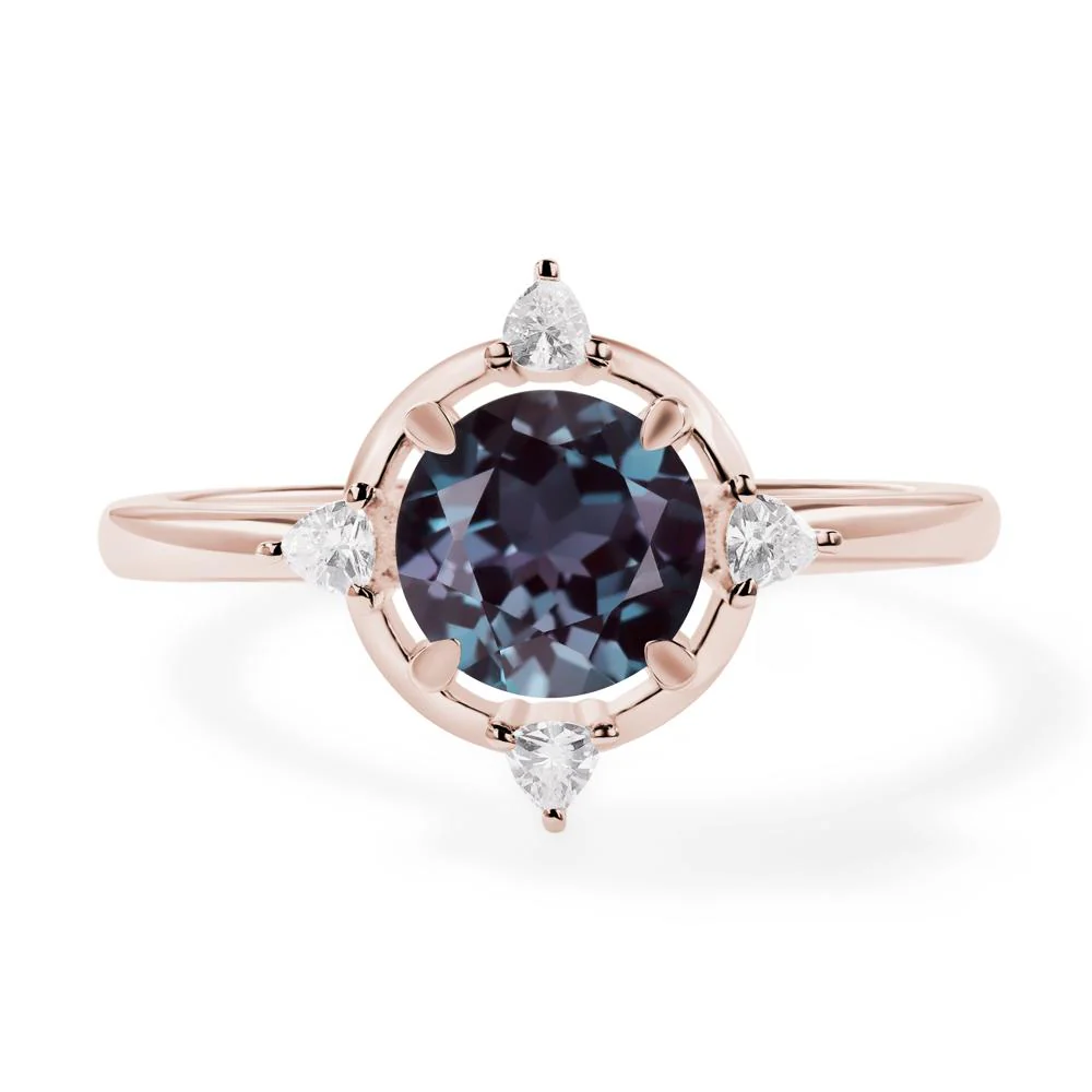 Alexandrite North Star Engagement Ring - Image 5