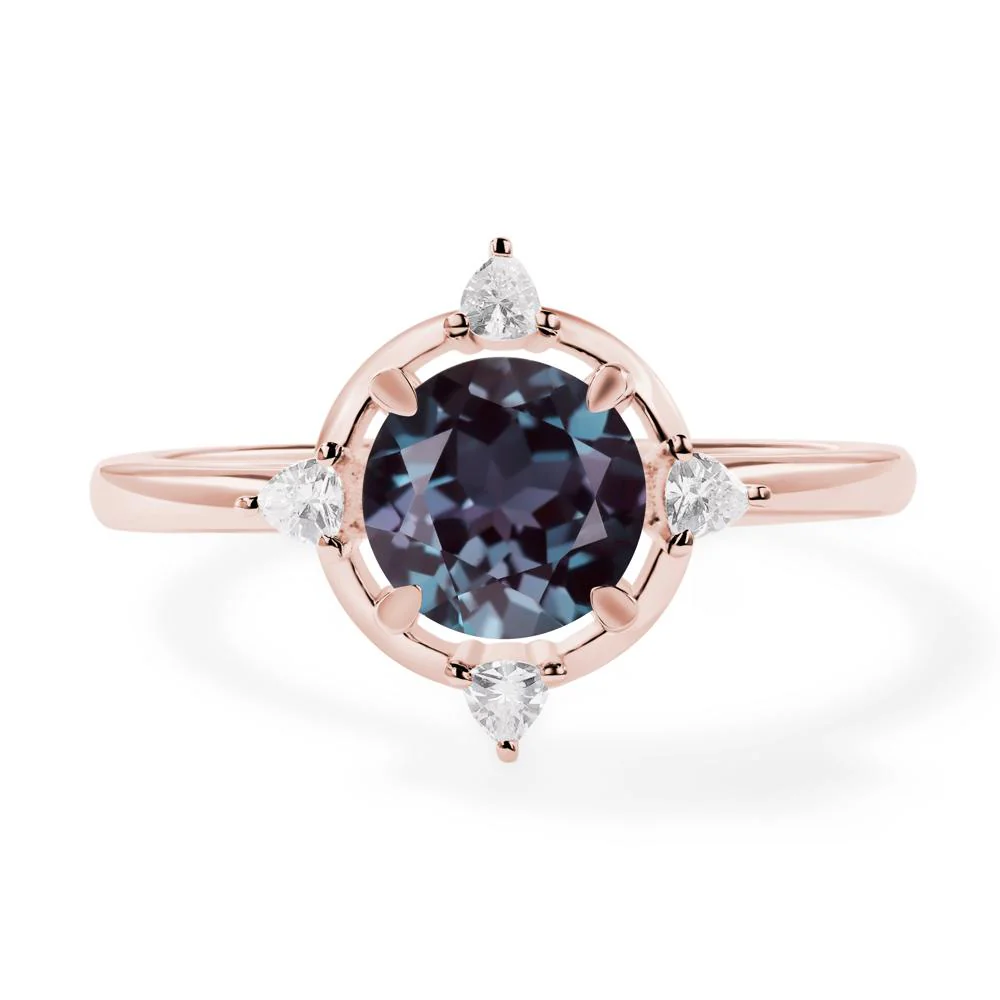Alexandrite North Star Engagement Ring - Image 9