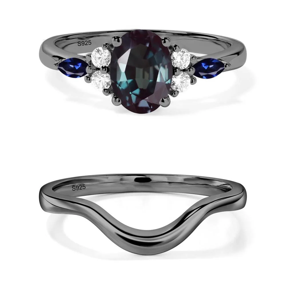 Simple Oval Alexandrite Engagement Ring - Image 23
