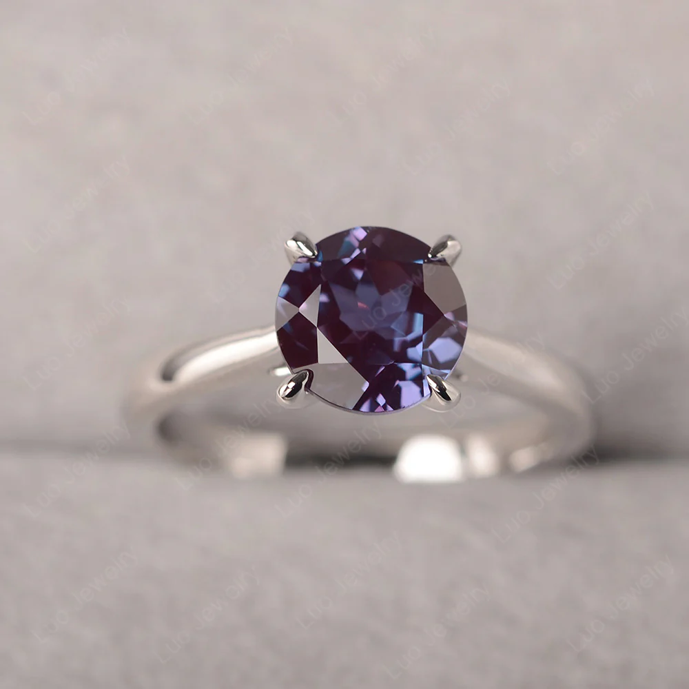 Alexandrite Cathedral Solitaire Ring