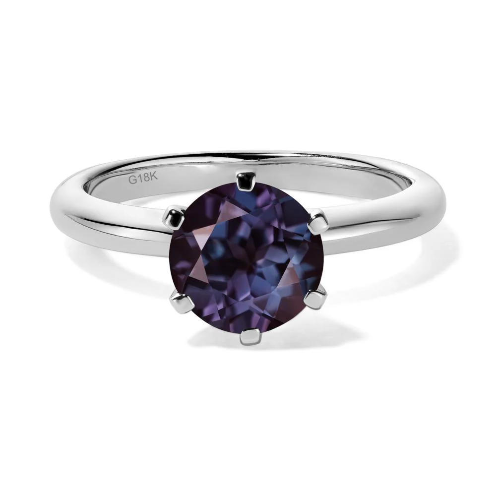 Alexandrite Solitaire Engagement Ring - Image 7