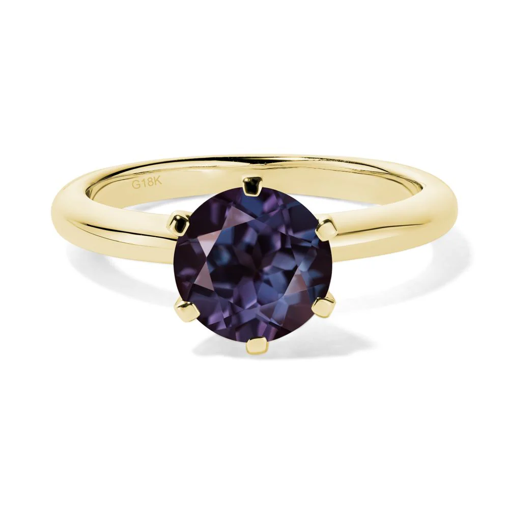 Alexandrite Solitaire Engagement Ring - Image 8