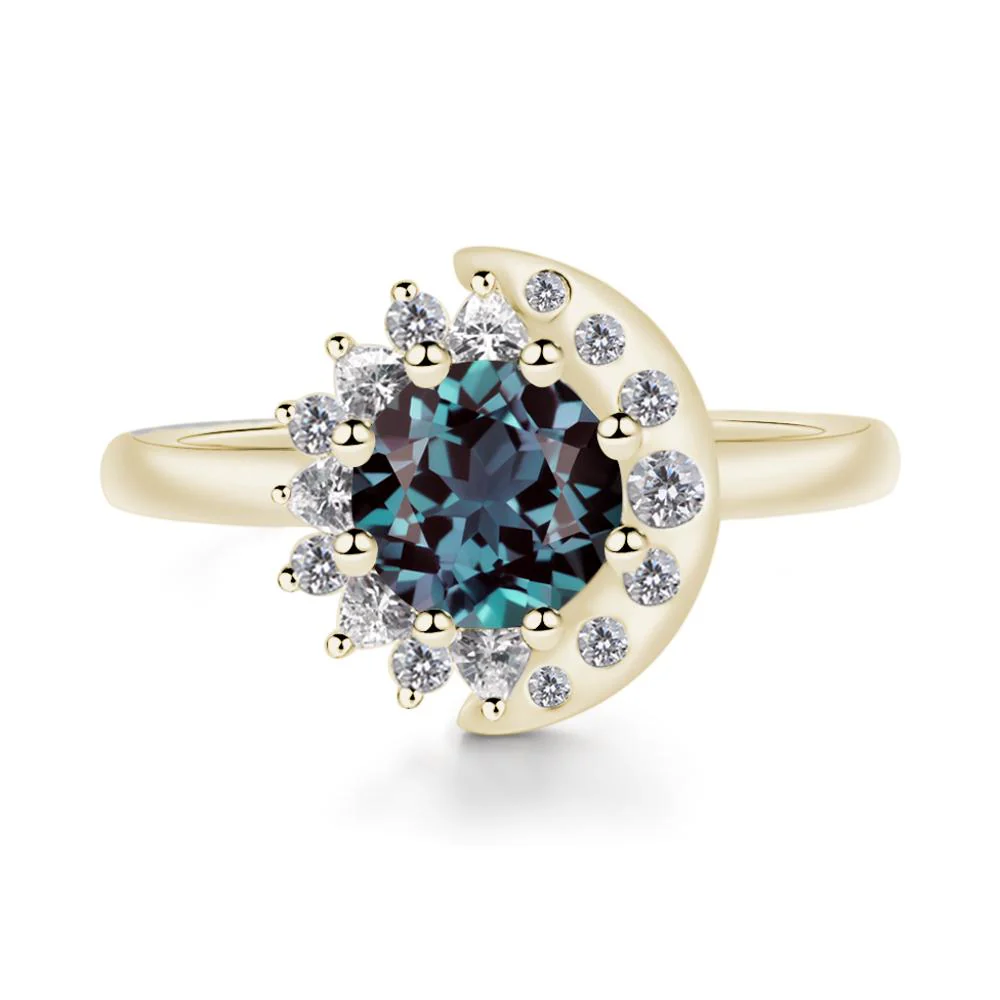 Alexandrite Sun and Moon Ring - Image 3