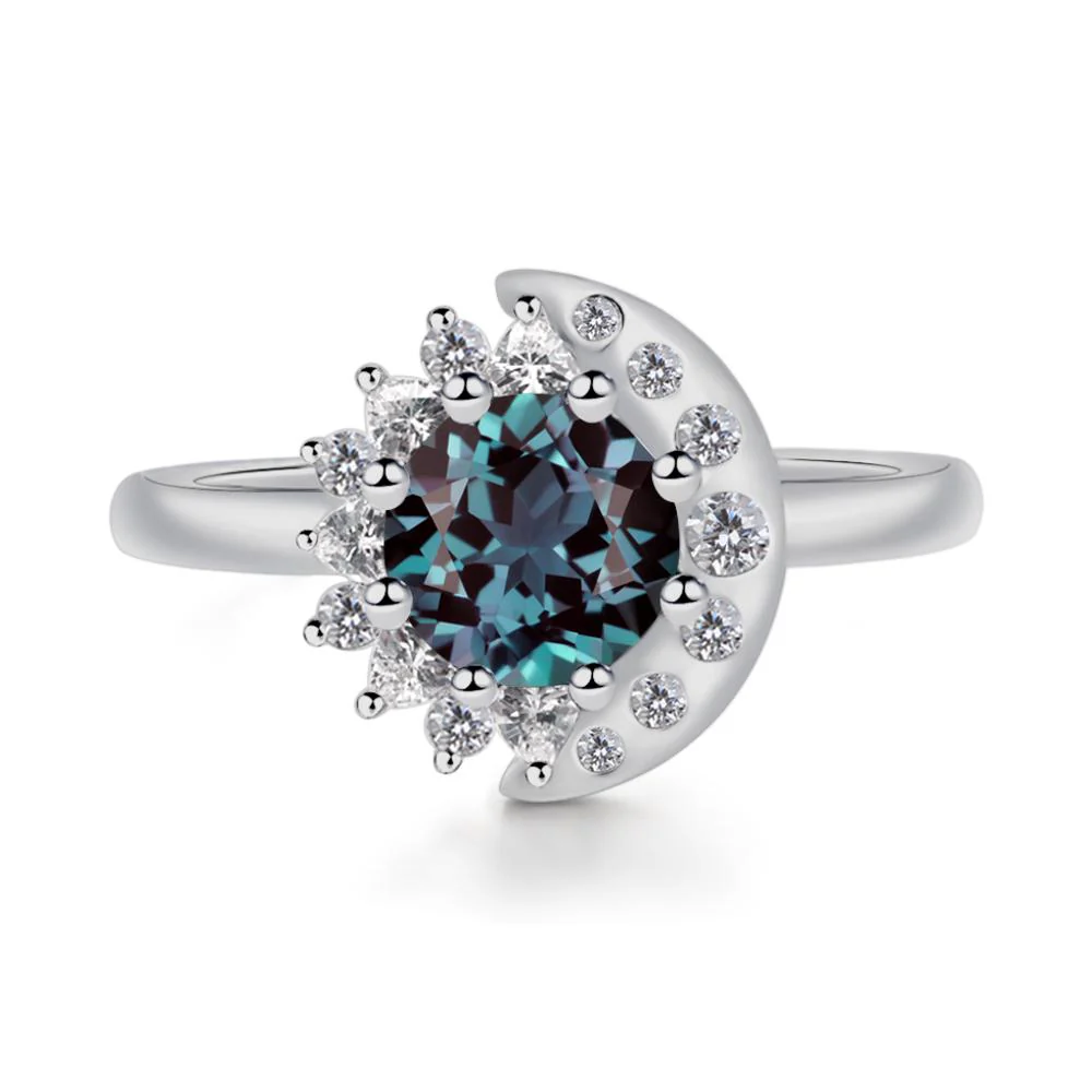 Alexandrite Sun and Moon Ring - Image 8