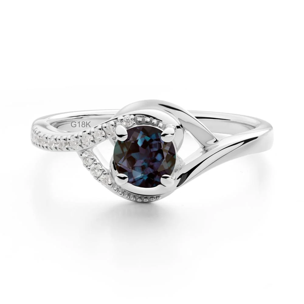 Alexandrite Swirl Bypass Ring - Image 7