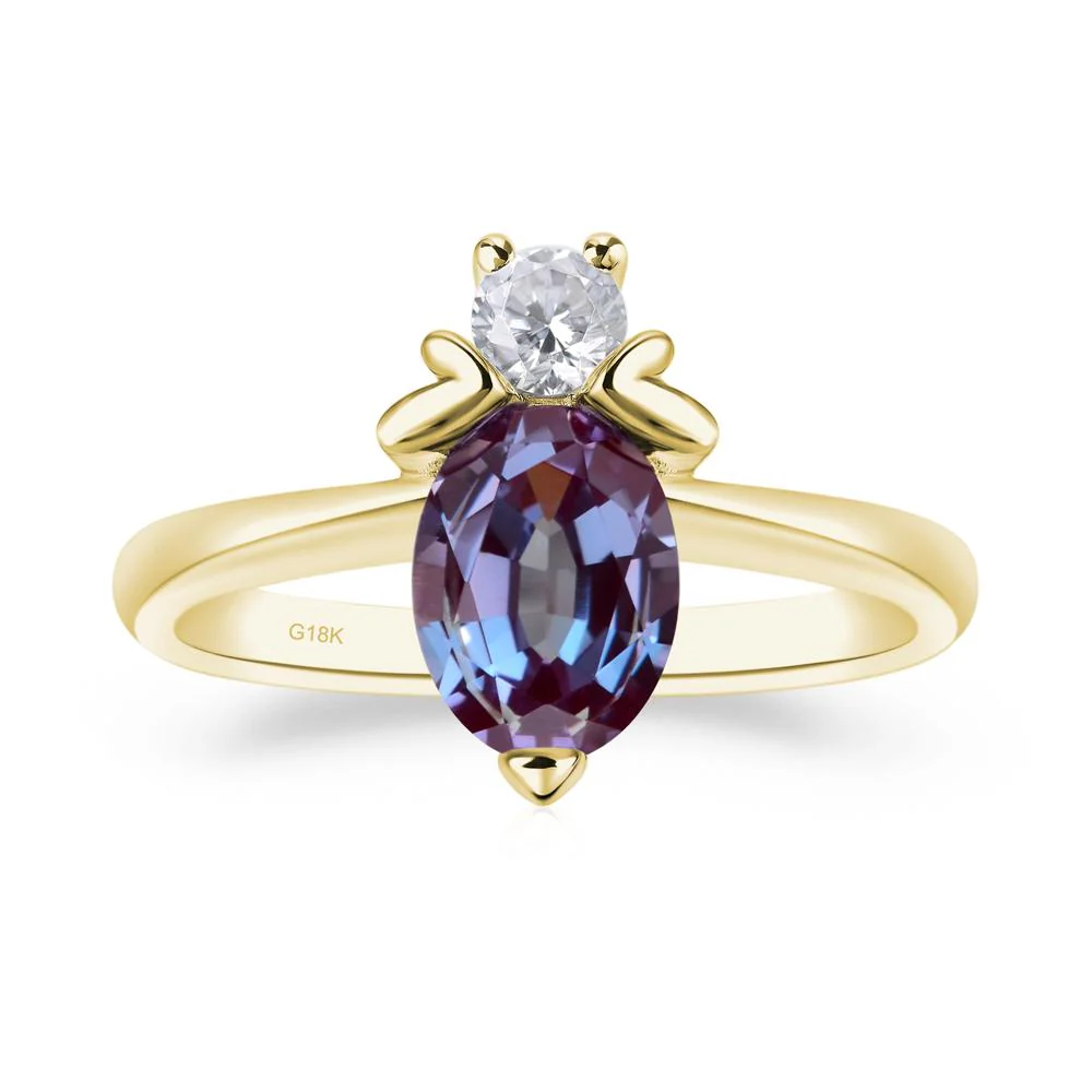 Alexandrite Nature Inspired Bee Ring - Image 8