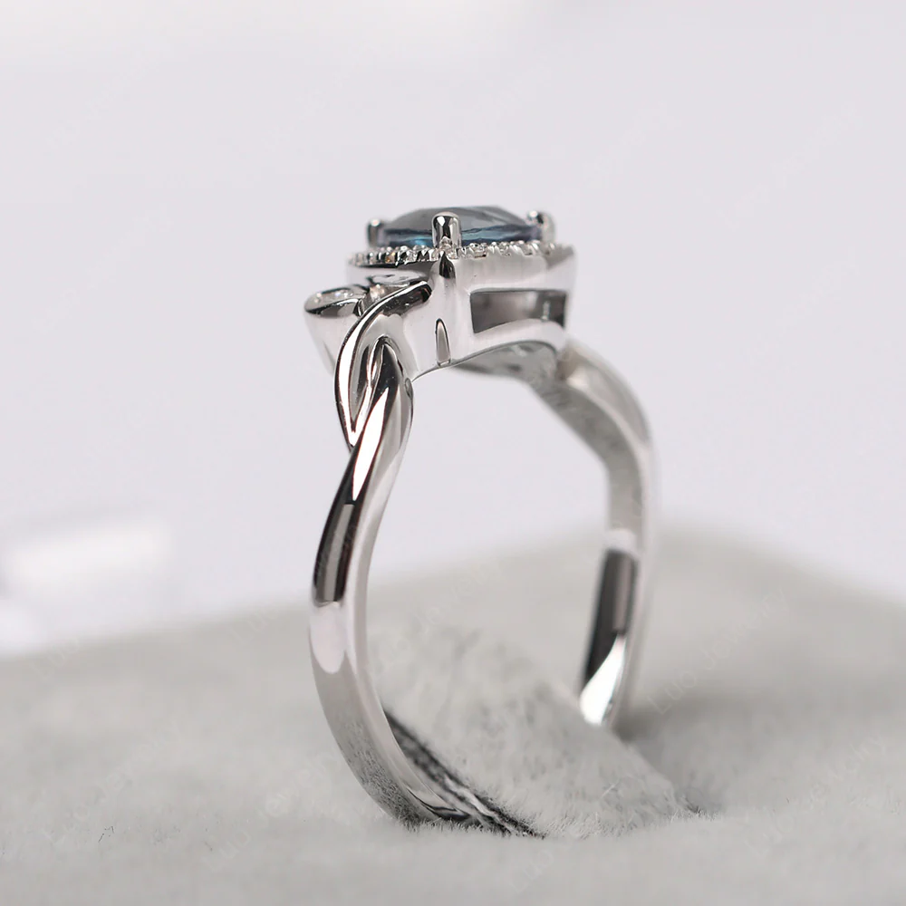 Trillion Cut Alexandrite Art Deco Ring - Image 6