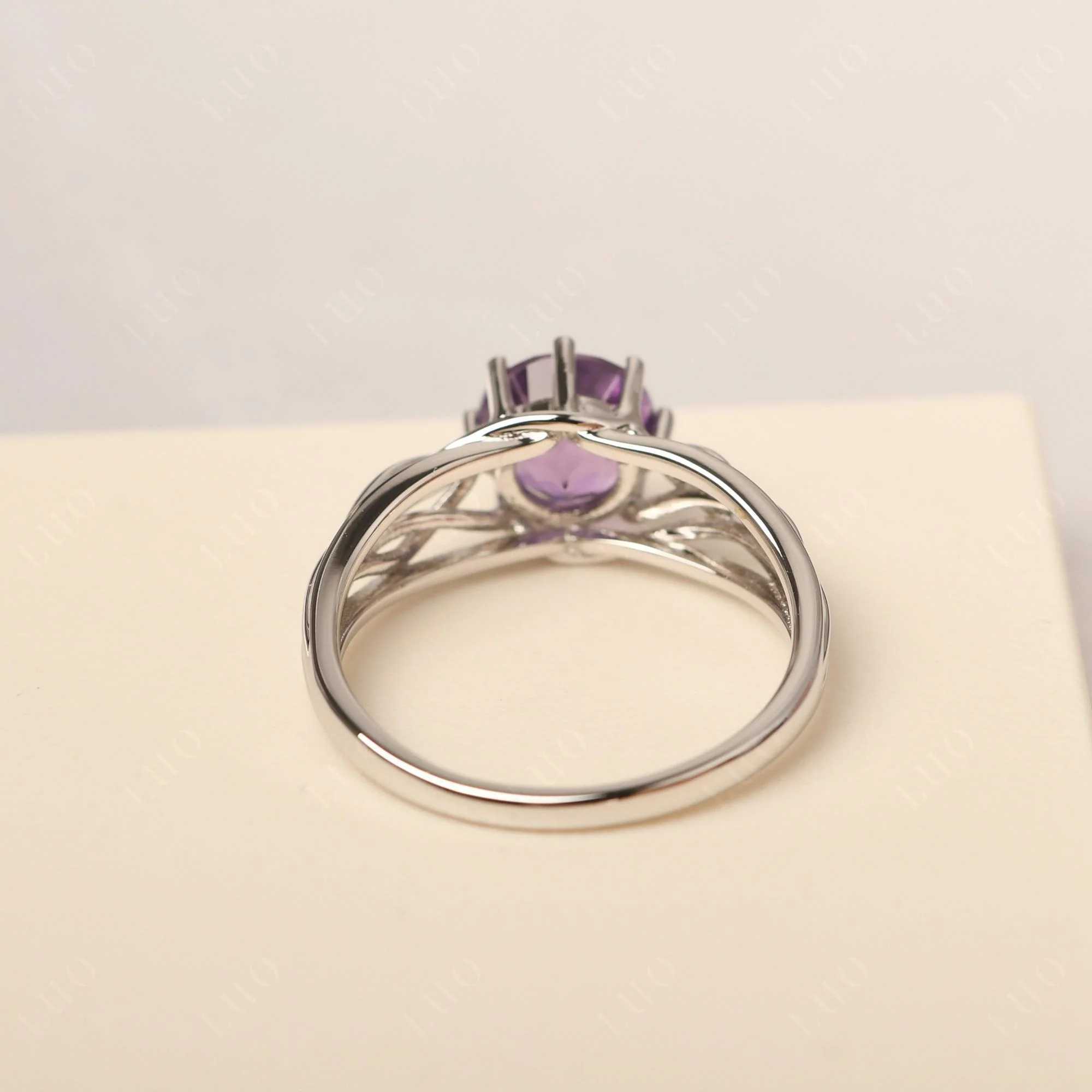 Amethyst Intertwined Ring - Image 12