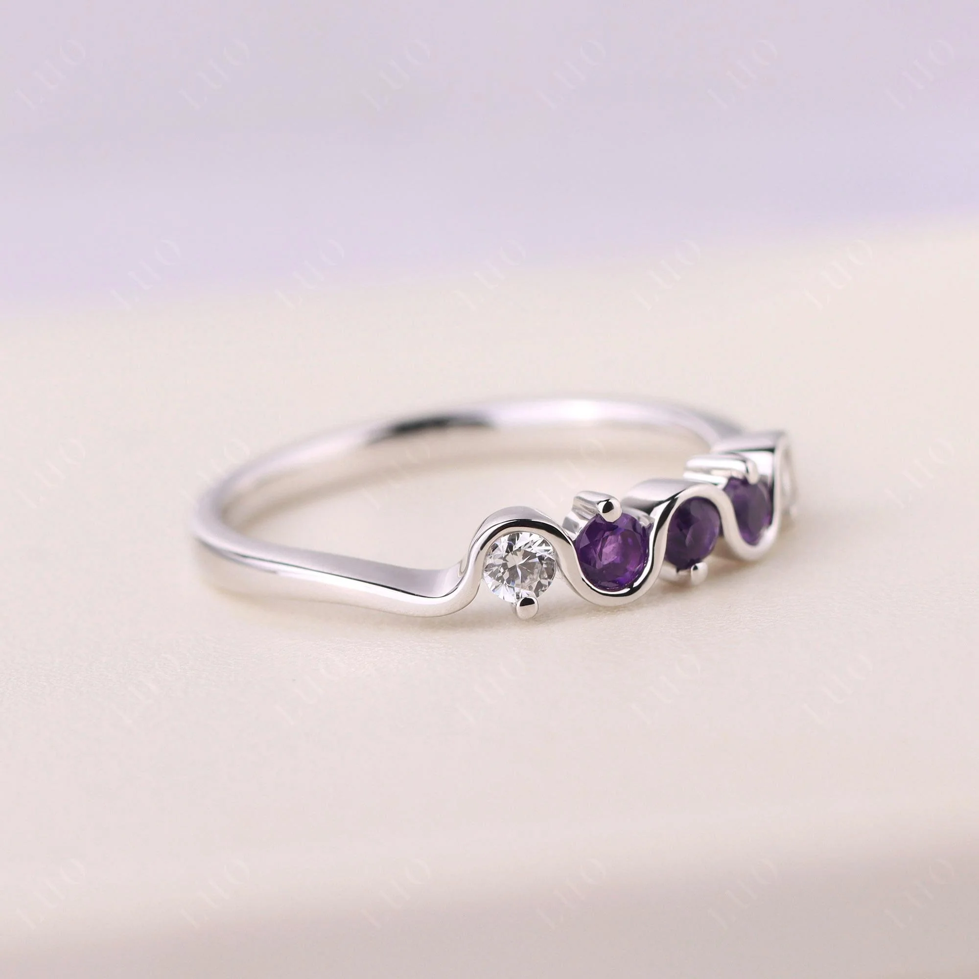 Amethyst Band Ring - Image 11