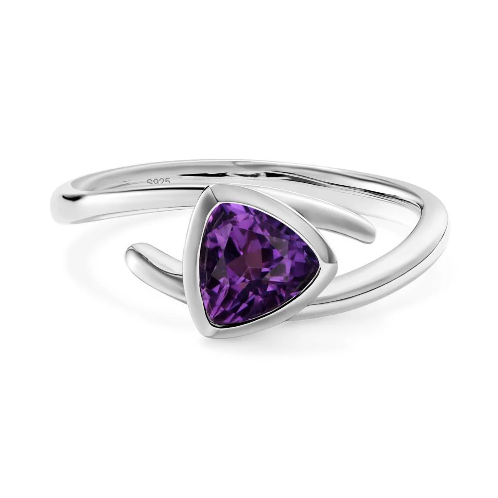 Bezel Set Amethyst Ring - Image 4