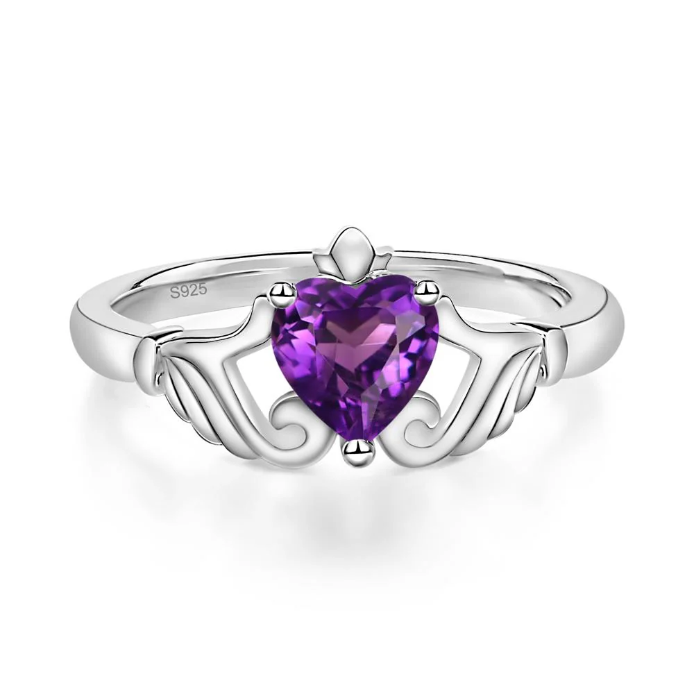 Amethyst Claddagh Ring