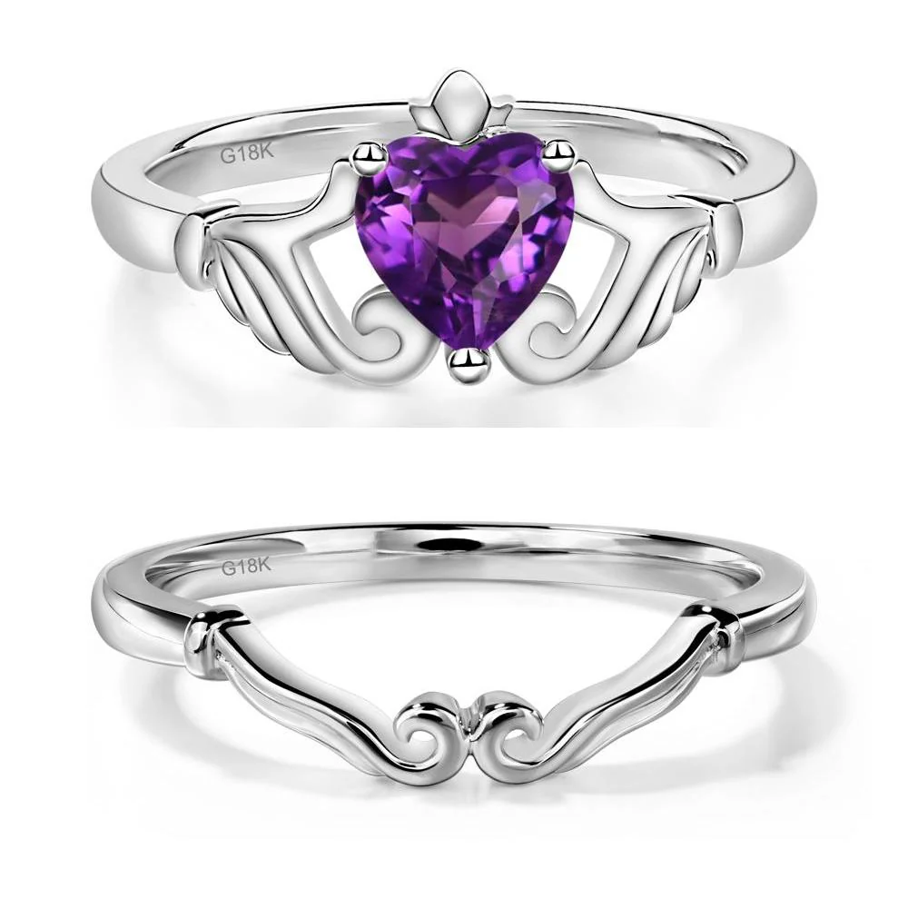 Amethyst Claddagh Ring - Image 19