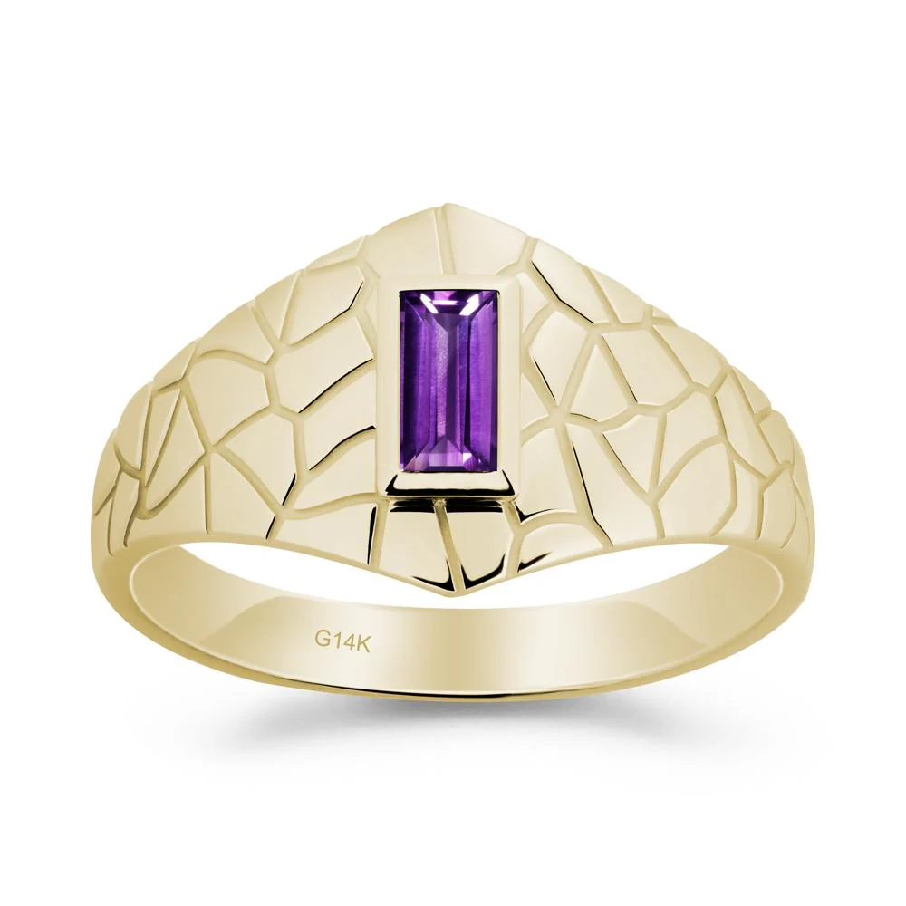 Amethyst Cracked Texture Ring - Image 9
