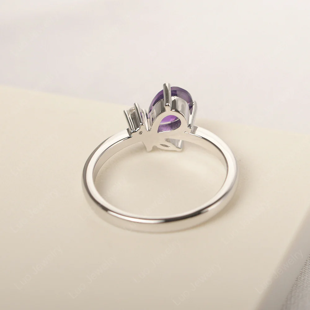 Amethyst Bee Engagement Ring - Image 3