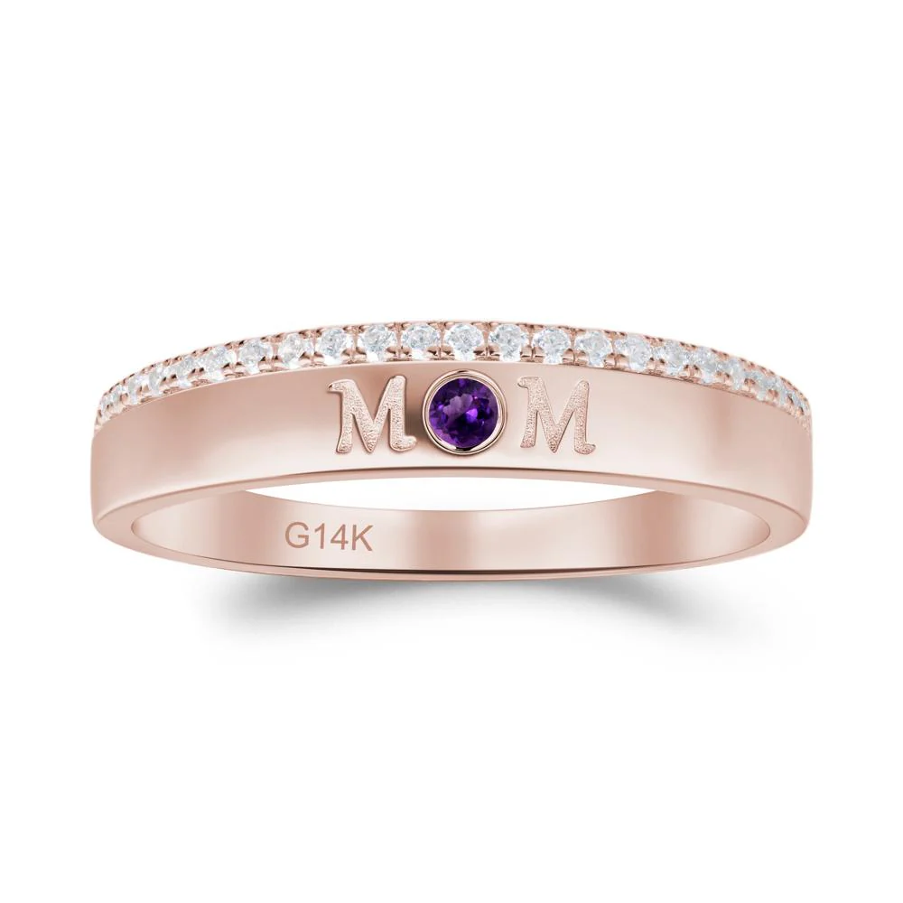 Amethyst Eternity Mother's Ring