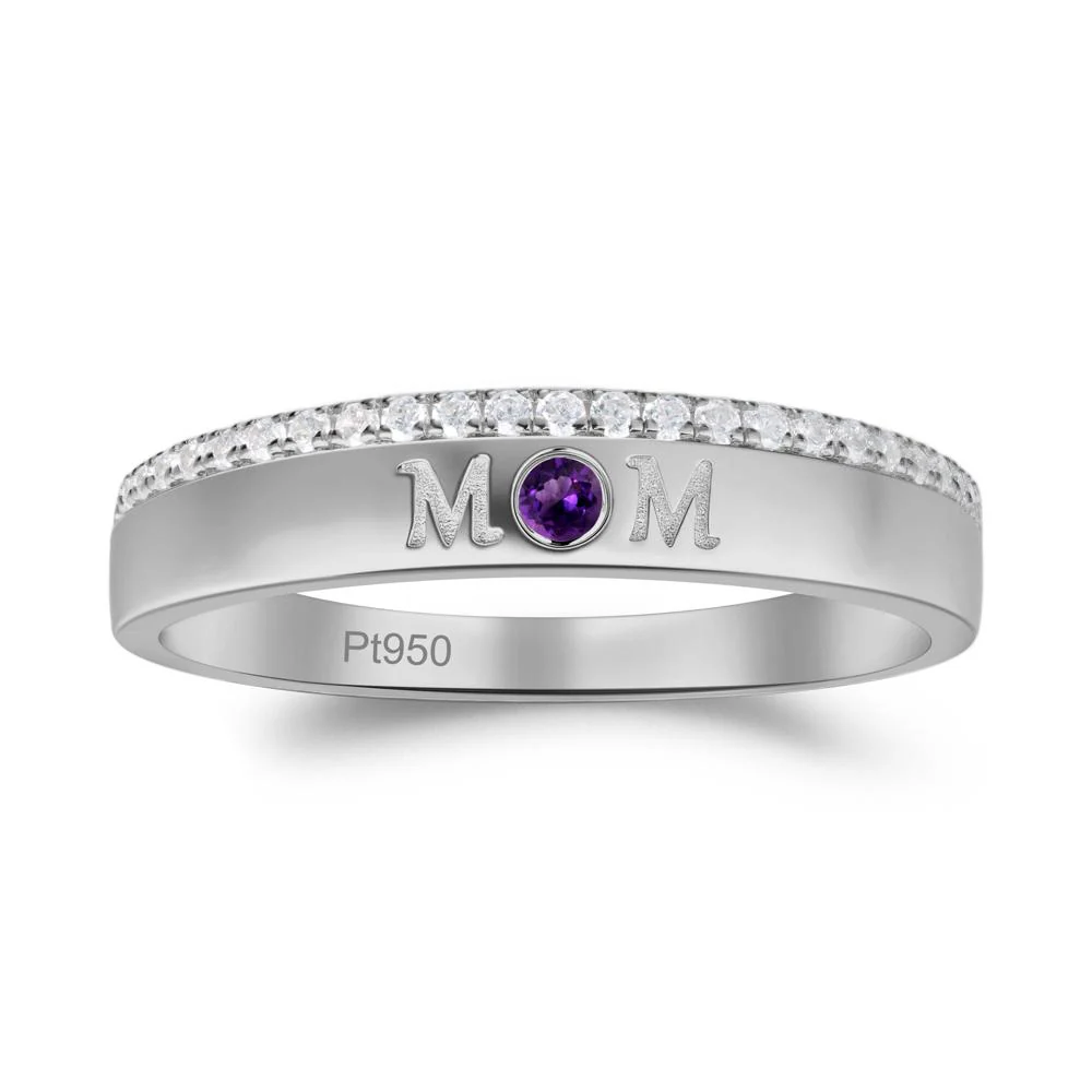 Amethyst Eternity Mother's Ring - Image 2