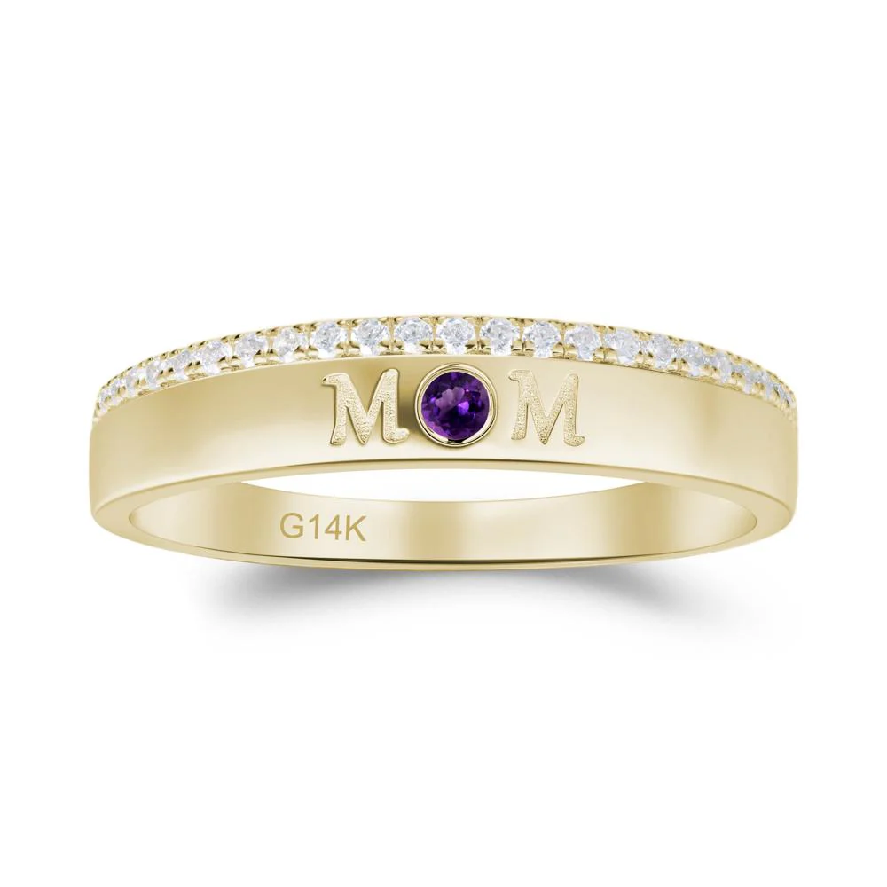 Amethyst Eternity Mother's Ring - Image 6