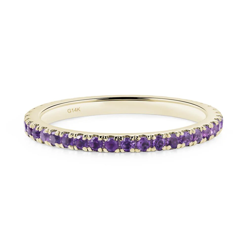 Amethyst Pave Eternity Ring - Image 5