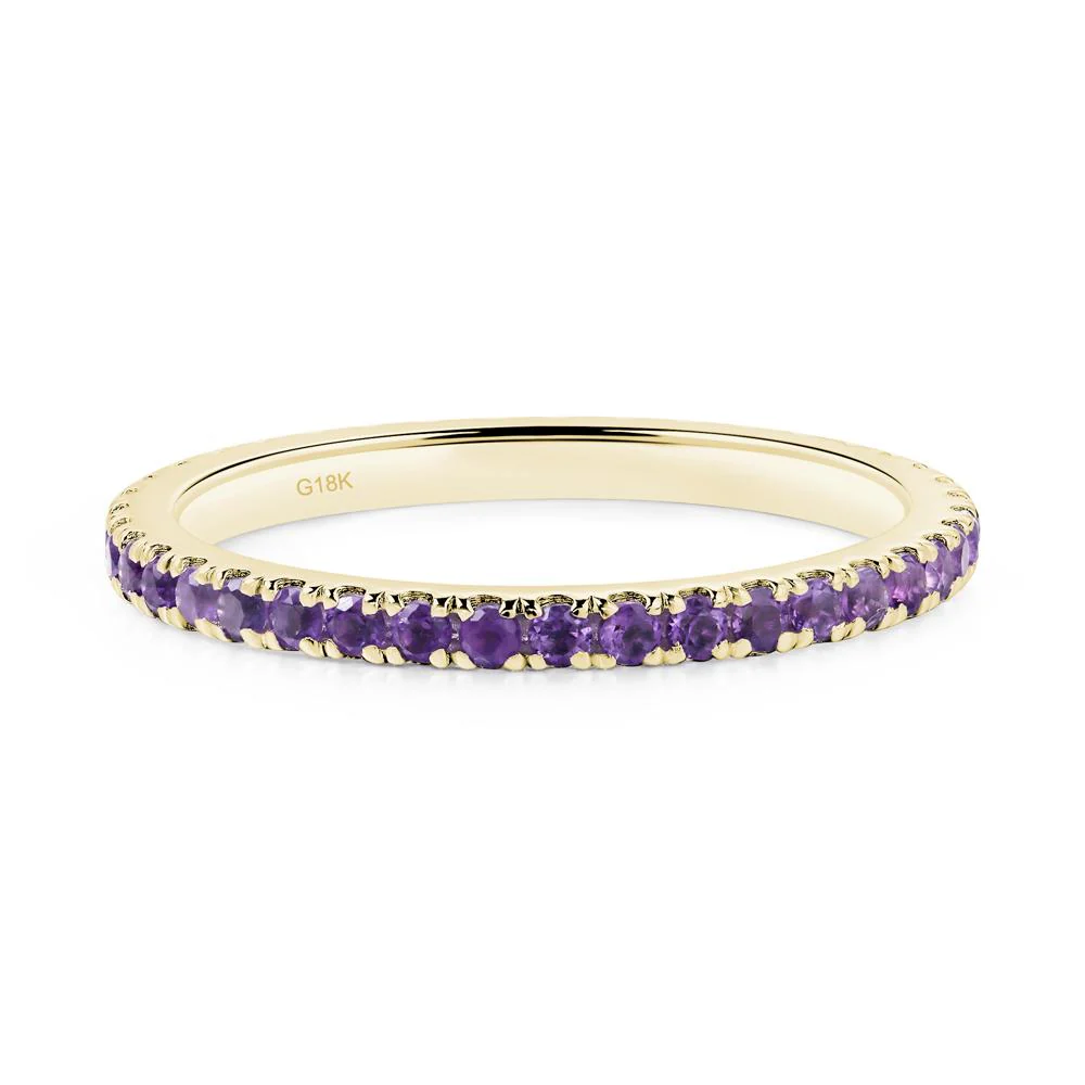 Amethyst Pave Eternity Ring - Image 8