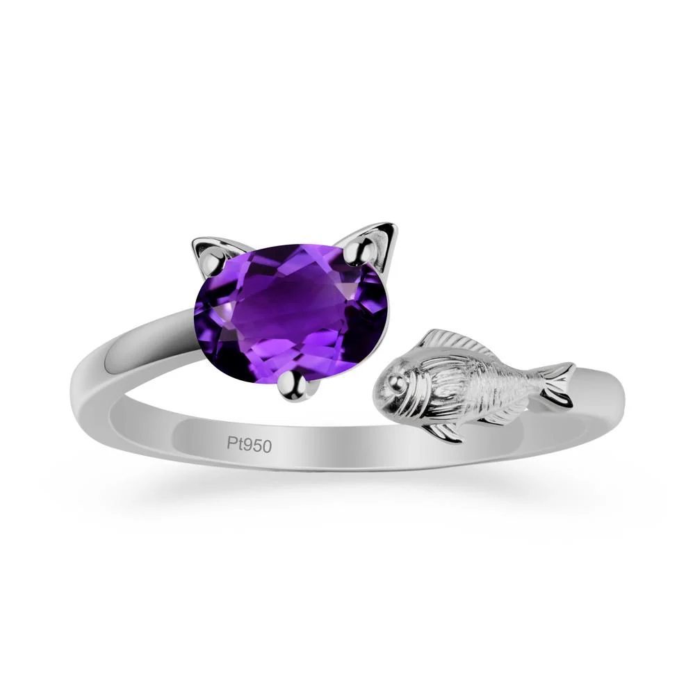 Amethyst Fish and Cat Ring - Image 8
