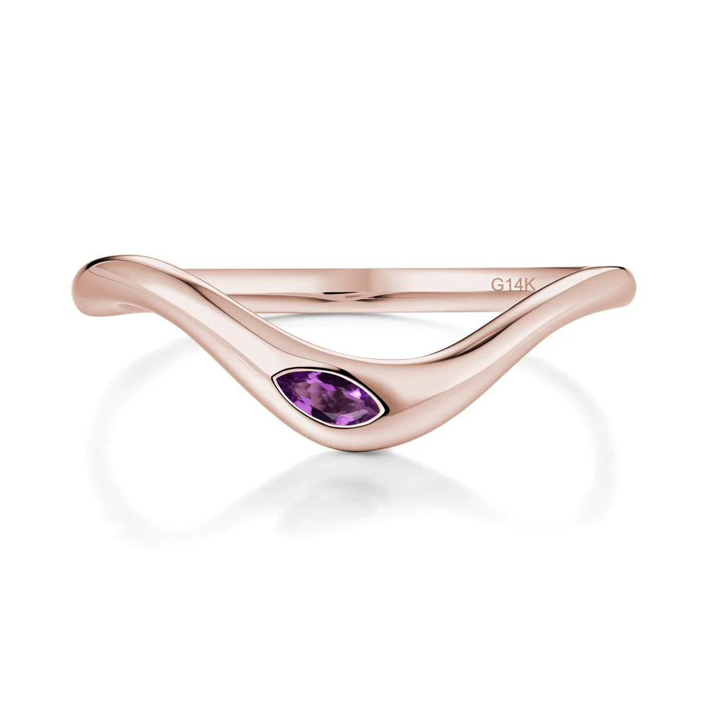Amethyst Flow Stackable Nesting Ring