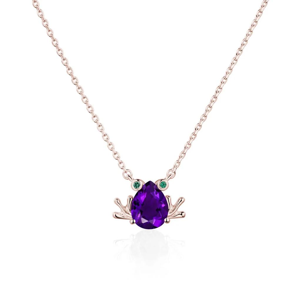 Amethyst Frog Necklace - Image 5
