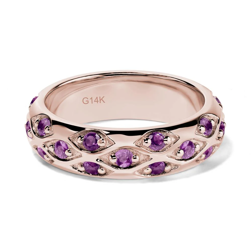 Amethyst Wide Eternity Ring - Image 5